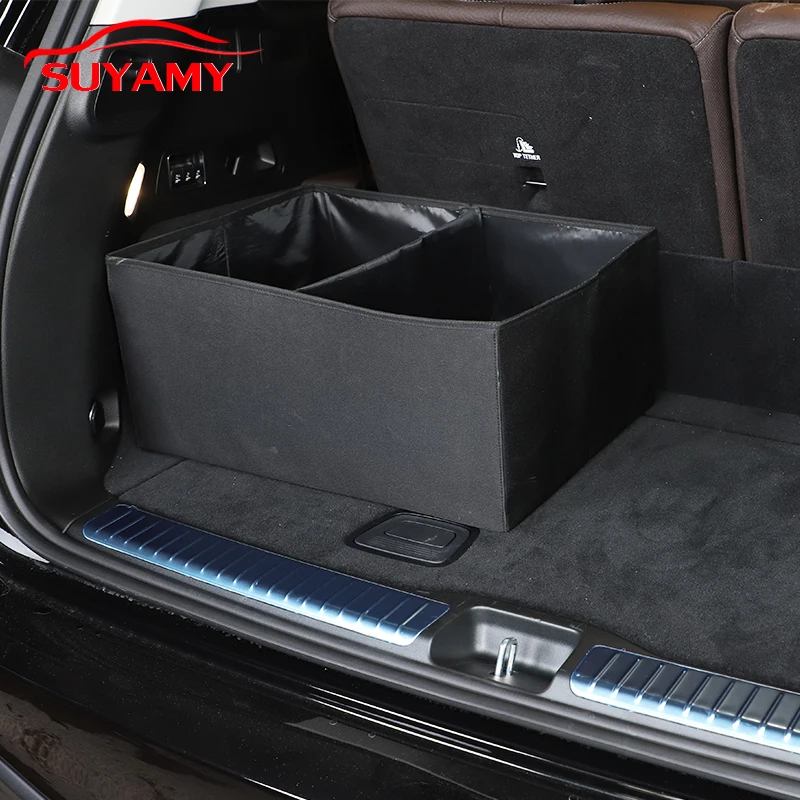 

Folding Car Trunk Organizer Storage Bag Portable With Lid Large-Capacity Auto Supplies Luggage Box For Mercedes Benz GLS 2021