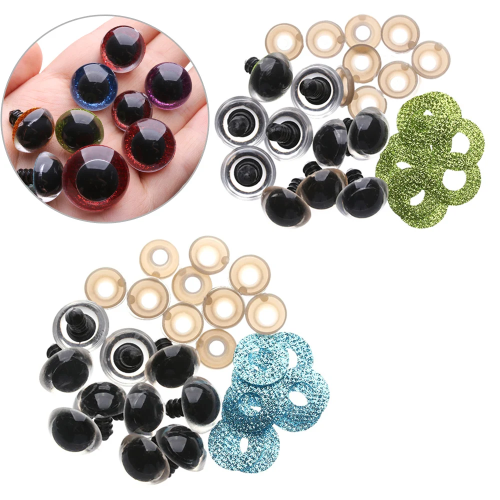 Stuffed toys safety eyes round plastic findings 16/18/20/24mm 10PCS
