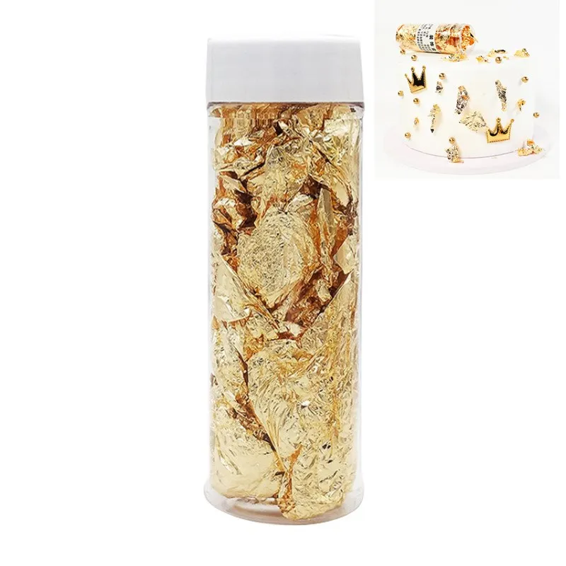 Mold Dishes Cake-Decorating-Tools Chocolates Chef-Art Edible-Grade Gold Leaf 1PCS 2g