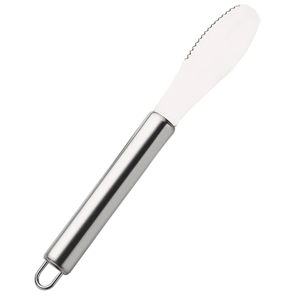 Sawtooth нержавеющая сталь кухонные приспособления для резки с широким лезвием сэндвич для сыра столовый нож лопатка нож для масла