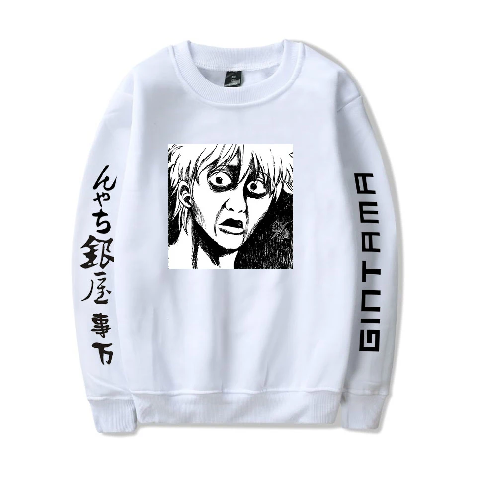 Gintama Sweatshirt Harajuku Fashion Anime Sweatshirt Sakata Gintoki Funny Printed Japanese Cartoon Autumn Winter Pullover