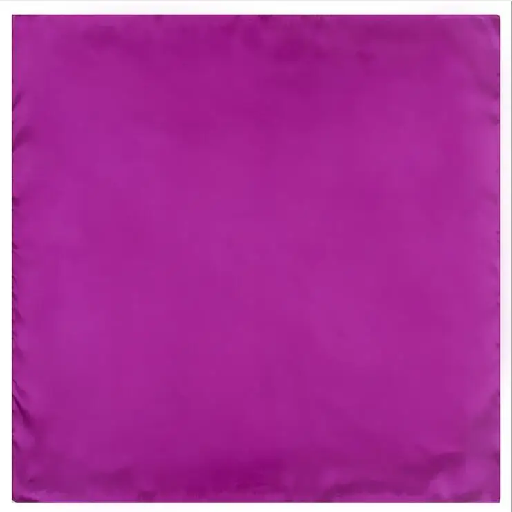 17 purple POBING 60*60 см маленький хиджаб роскошный бренд сплошной цвет бандана шарф женский шелковый платок офисный платок для леди - Цвет: 17 purple