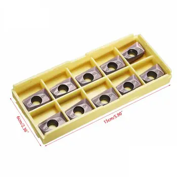 

10pcs CNC Carbide Tips Inserts Blade Cutter Lathe Turning Tool With Box