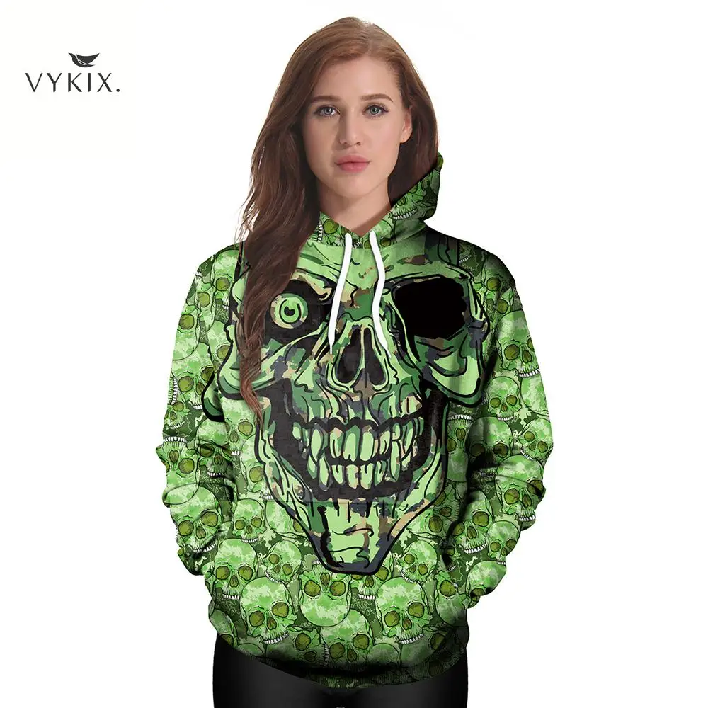 Women Sweatshirt Hiphop Hoodies Skeleton 3d Printed Funny Autumn Sweatshirt Thin Oversized Hoodie Women Hoodies Bts