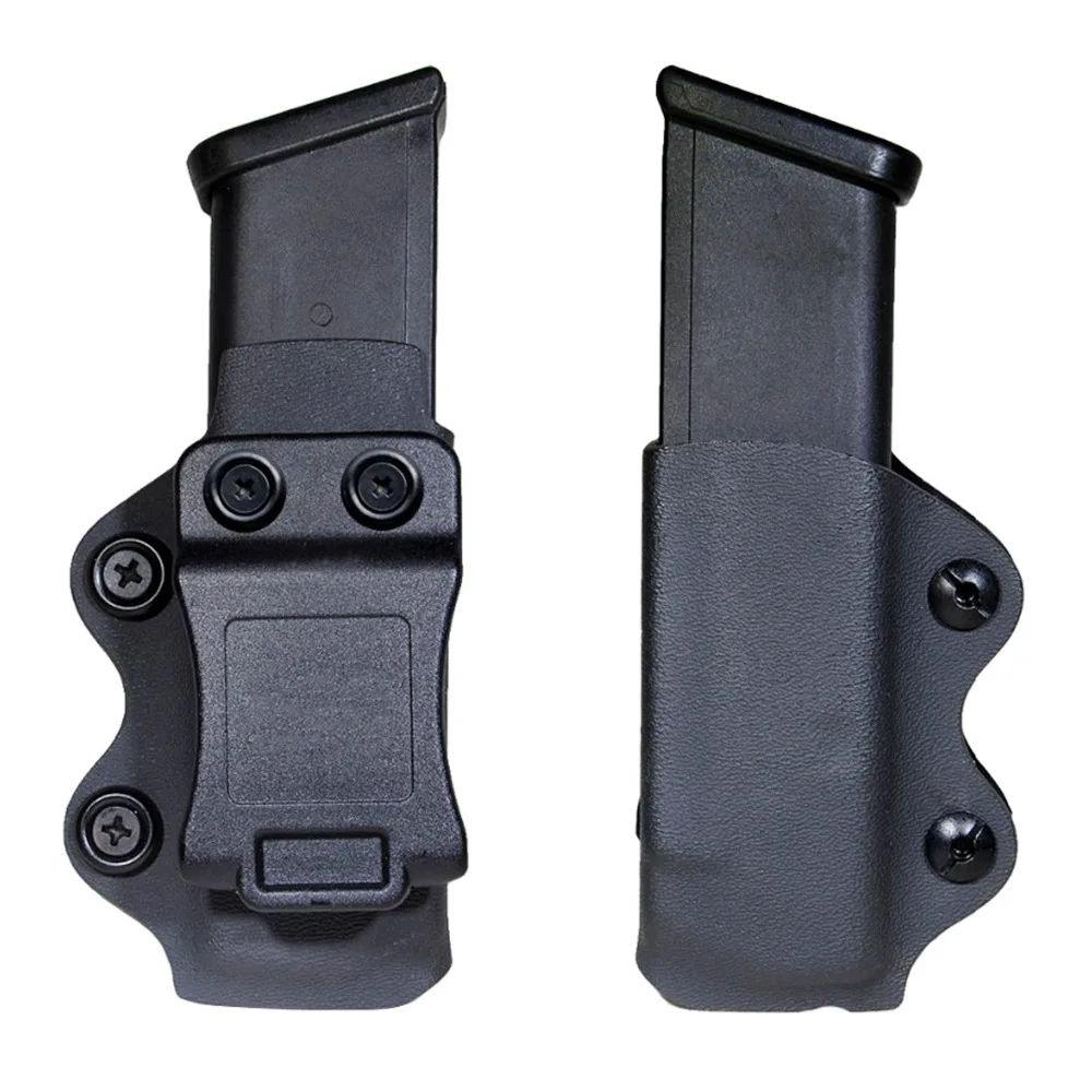 IWB/OWB Gun Holster Single Magazine Case Mag Pouch Fits Glock 17 19 26/23/27/31/32/33 M9 P226 USP 92F Single IWB Magazine Pouch