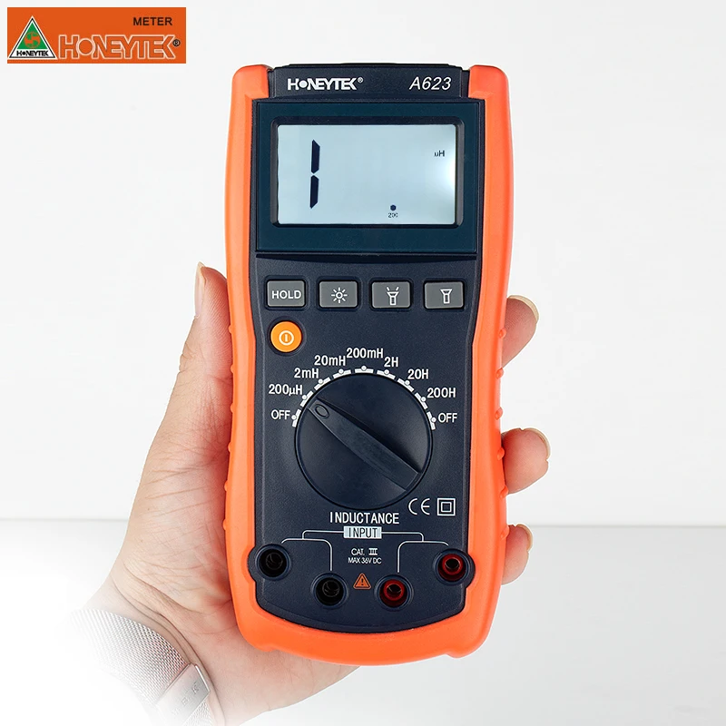 

A623 Handheld Digital Multimeter Electronic Tester CAP Resistance inductance meter Large Screen