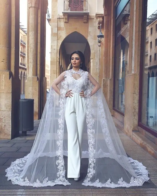 womens bridal jumpsuit