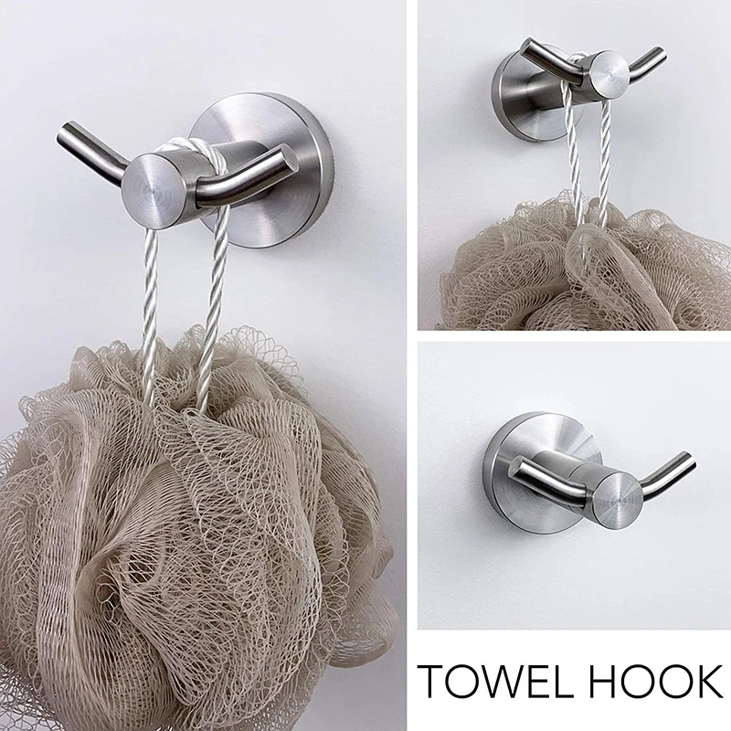 

Brushed Nickel Bathroom Accessories Hardware Set/Modern Towel Bar Set Bath Fixtures - Includes 24 Inch Towel Bar, Toilet Paper H