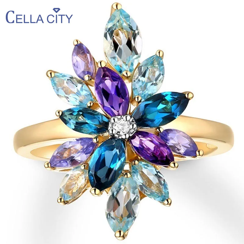 Cellacity 925 Silver Ring For Charm Women With Oval Shape Gemstones Zircon Fine Jewelry Lady Party Gift Wholesale Size 6-10 Cellacity 925 Silver Ring For Charm Women With Oval Shape Gemstones Zircon Fine Jewelry Lady Party Gift Wholesale Size 6-10