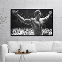 Immagine ispiratrice di forma fisica di stampa di seta di arte motivazionale di Bodybuilding di arifiger di Arnold per la decorazione della parete della stanza