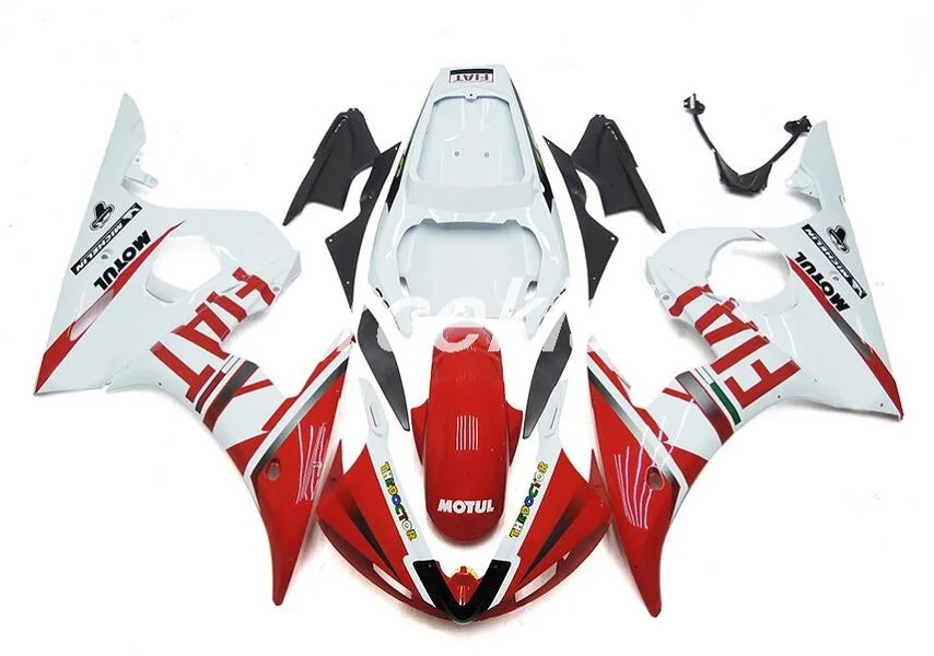 

4 Free Gifts New ABS fairings Kits Fit for Yamaha YZF R6 2003 2004 2005 fairing set R6 03 04 05 Hot sales White Red