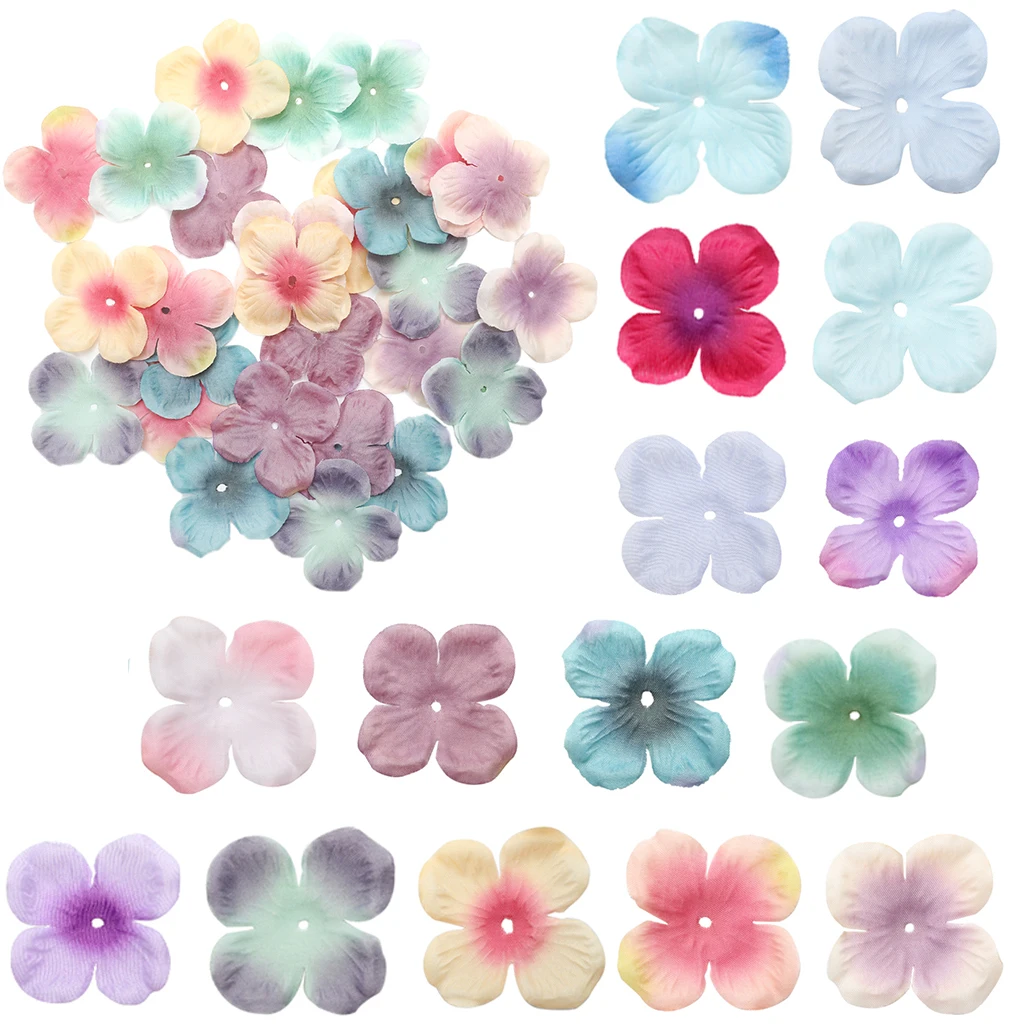 500pcs Silk Artificial Hydrangea Flower Petals for DIY Craft Accessories Wedding Decor | Дом и сад