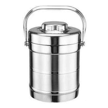 

1 Piece 27cm 1.4L Double Deck Vacuum Stainless Steel Food Boxes Flask Vacuums Porridge Soup Food Lunch Box