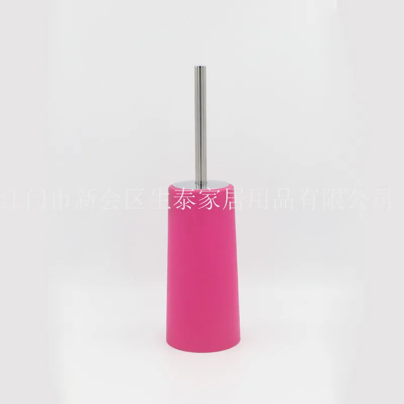 Toilet Brush Stainless Steel Handle Toilet Brush Hotel Bathroom Commodity Home Kitchen Cleaning Plastic Toilet Brush