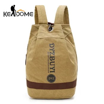 

Outdoor Hiking Camping Backpack Canvas Bucket Traveling Military Tactical Rucksack Travel Army Bag Mochila Tactica Sport XA273D