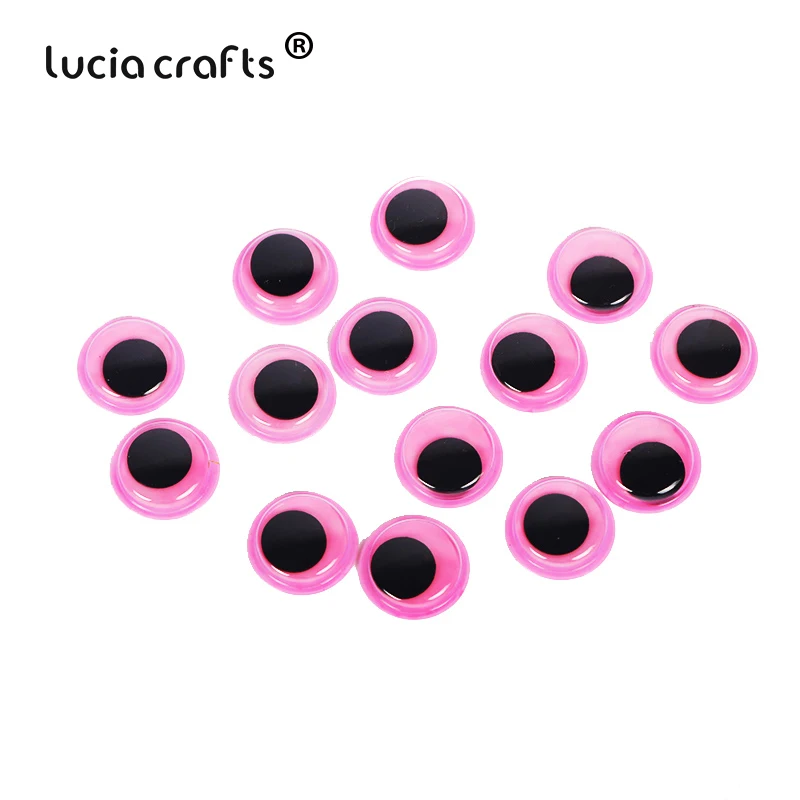 100 шт 15 мм красочные самоклеющиеся подвижные Wiggle Googly Eyes DIY Скрапбукинг Ремесло Детские аксессуары для игрушечной куклы 1001032100