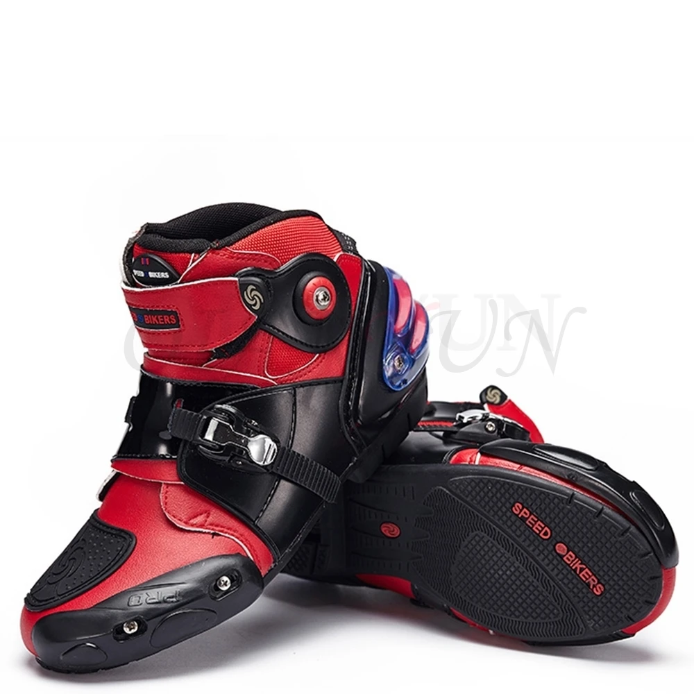 Moto rcycle/ботильоны для гонок; скоростные кожаные гоночные уличные байкерские ботинки для верховой езды; moto rbike Touring Chopper; защитная обувь