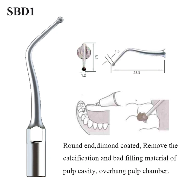 Dental Ultrasonic Scaler Tip Scaling Periodontics Endodontics Dentists Multifunction Endo Perio Scaling Tips Dental Instrument SBD1