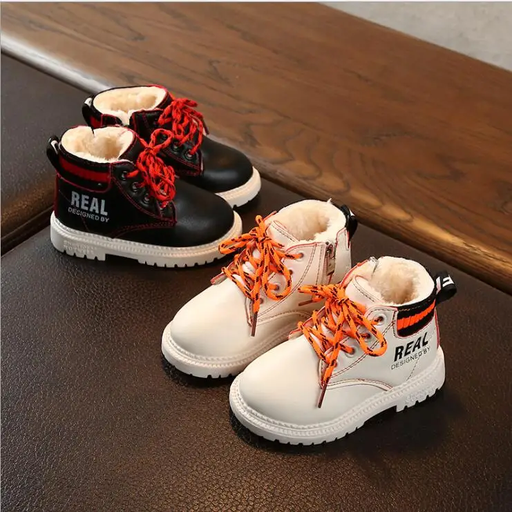 Children's Martin Boots For Girls Boys Warm Snow Boots New Comfy Kids Winter Fashion Casual Child Baby Toddler Shoes