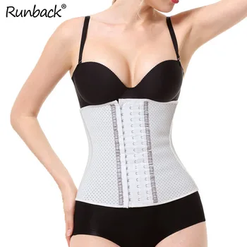 

Latex Waist Trainer 9 Spiral Steel Boned Waist Slimming Cincher 3 Hooks and Eyes Corset Fajas Reductoras Y Modeladoras Mujer