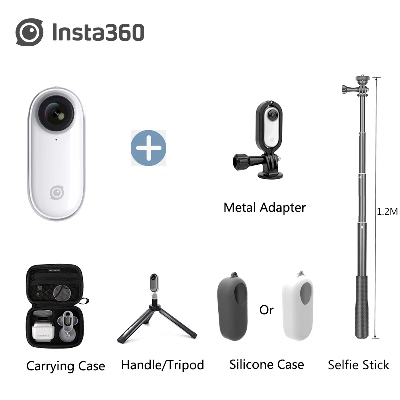 Bundle 6 Insta360 GO новая Экшн-камера AI с автоматическим монтажом hands-free самая маленькая стабилизированная камера Insta 360 Go - Цветной: Bundle 6
