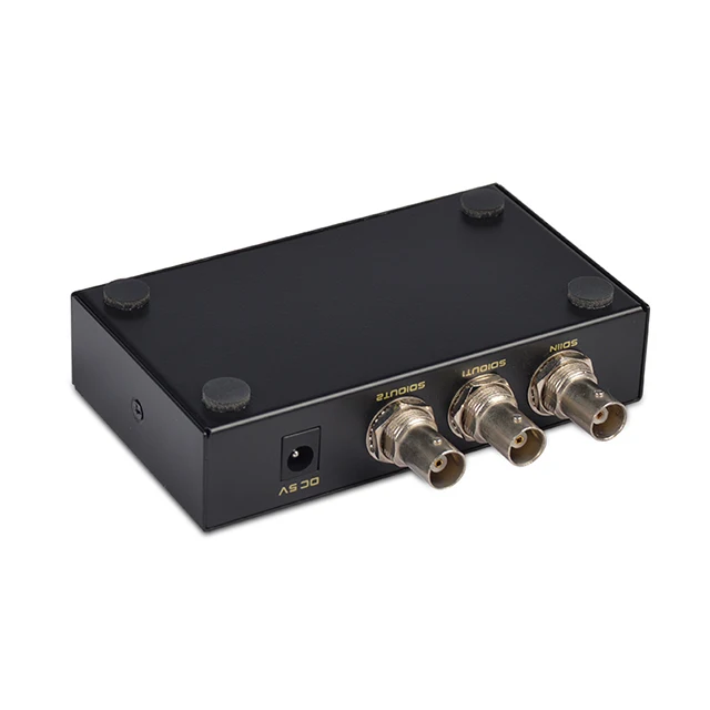 SDI split ter 1x2 мультимедийный разделительный удлинитель Full HD 1080P SDI 2 порта split ter SD-HD 3G-SDI для ТВ SDI камеры
