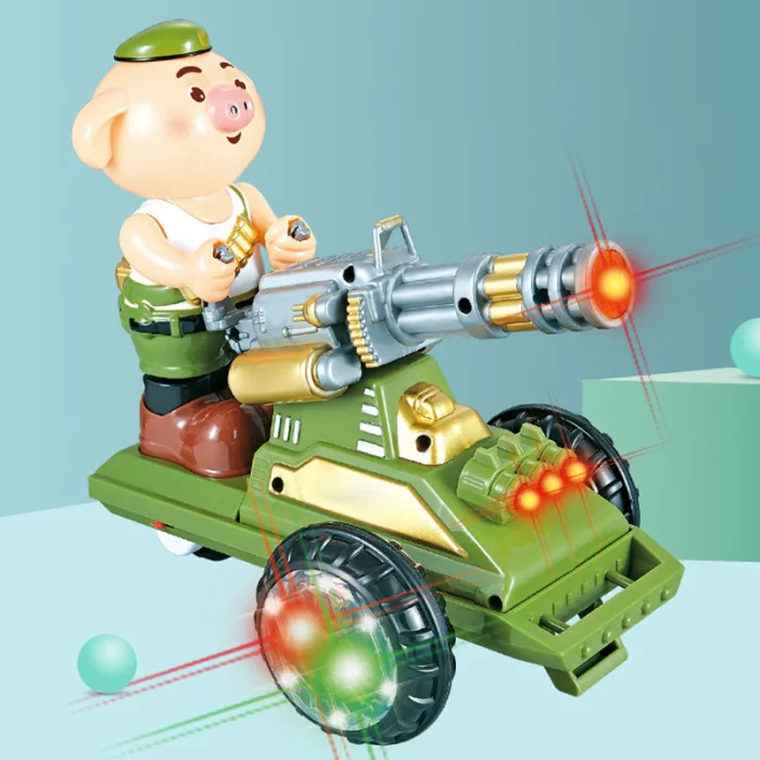 Электрический мультфильм свинья игрушка семья Рождественская вечеринка качели музыка свинья игрушка для детей YH-17
