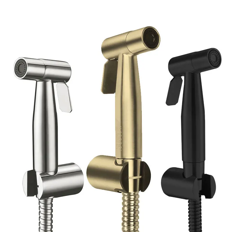 

304 Stainless Steel Handheld Bidet Spray Shower Set Rose gold Toilet Sprayer Douche kit Bidet Faucet,Brushed Gold Bidet Sprayl