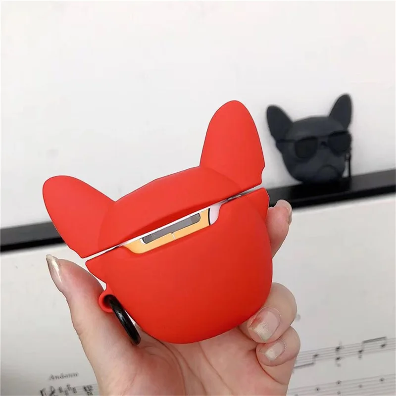 Q UNCLE Чехлы для Airpod3 Pro защитный чехол бульдог силиконовый для Airpod Pro Беспроводная Bluetooth гарнитура коробка милые наушники крышка