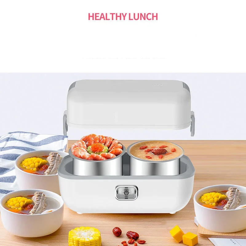 Electric lunch box Ceramic liner can be plugged in for heat preservation  250W automatic heating lunch box Mini rice cooker