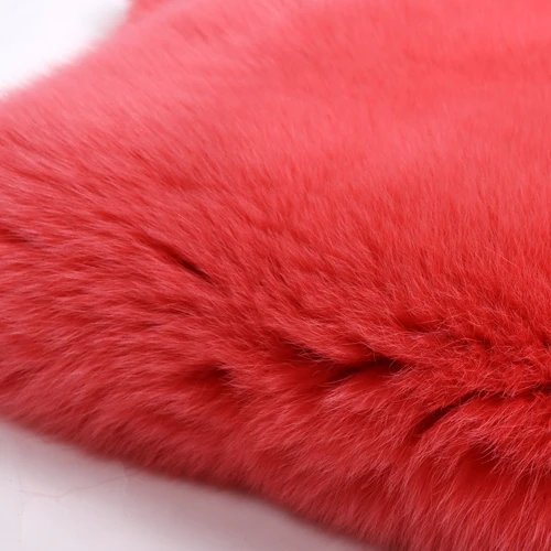 Женская меховая куртка из натурального меха серебристой лисы, женская меховая куртка из натурального Лисьего меха - Цвет: as picture