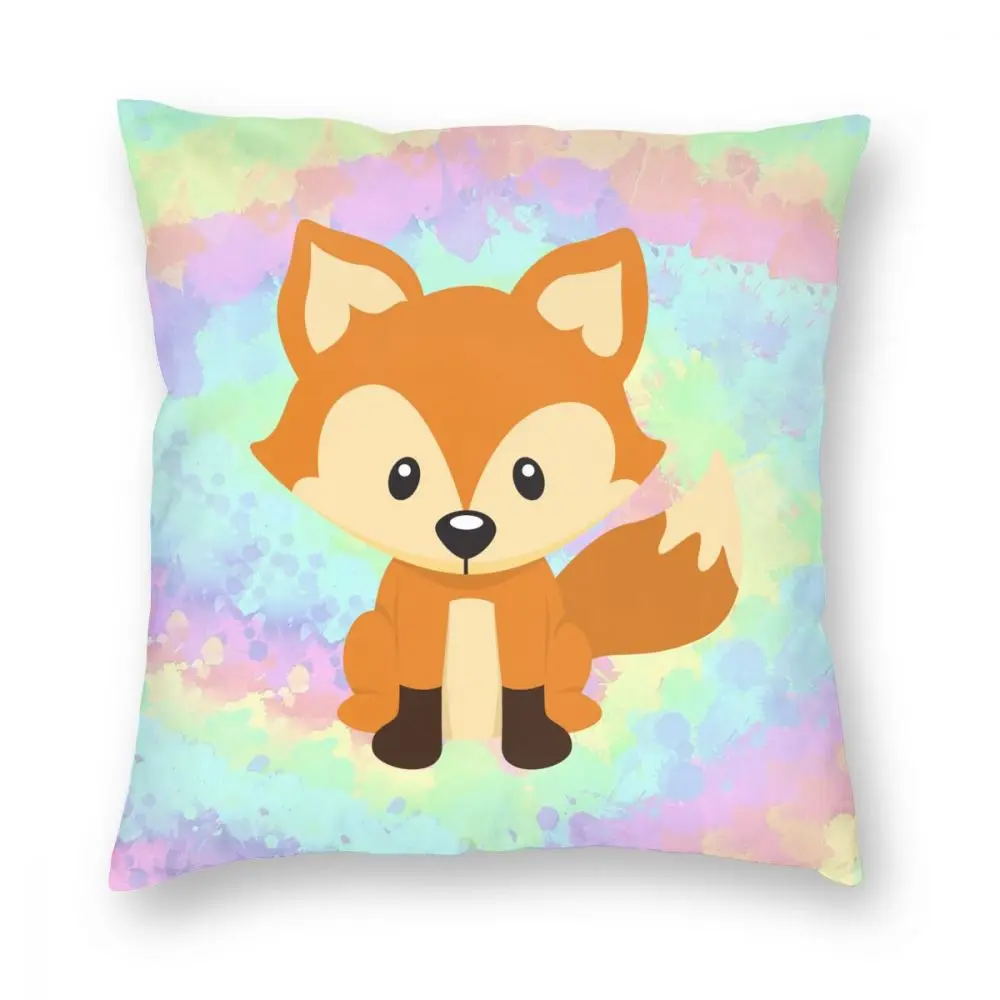 

Cute Baby Woodland Forest Animals Pattern Throw Pillow Covers Square Pillows Case Decorative Bedroom Livingroom Sofa