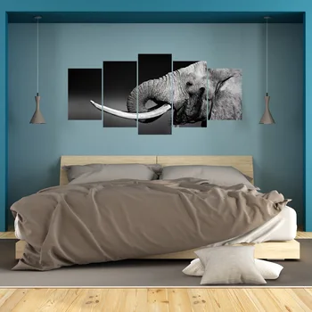 

Qt014 New Style Combination Creative Black-and-White Elephant qiang tie hua Decoration Cool Wall Sticker Customizable Wholesale