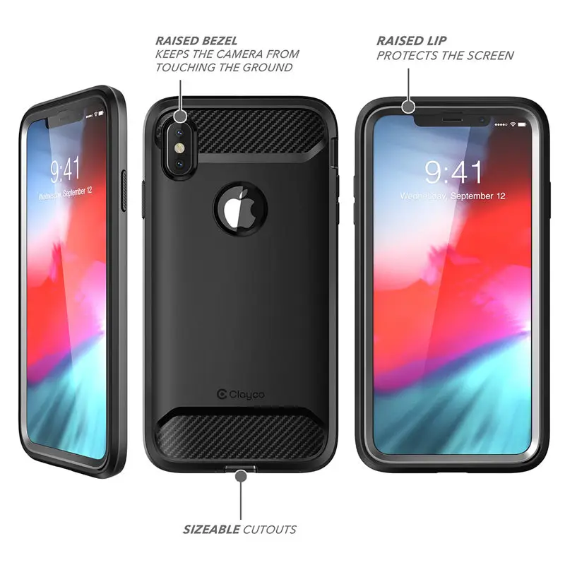 Для iphone Xs Max чехол клейко ксенон полный корпус прочный Чехол со встроенной защитной пленкой для iphone Xs Max 6,5 дюймов выпуск
