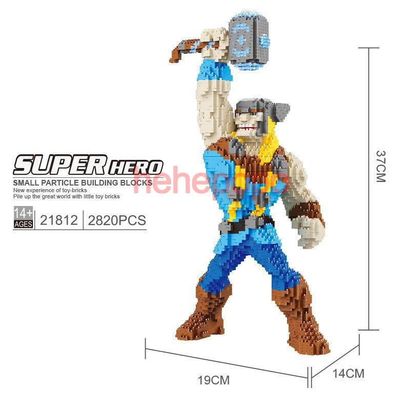 

2820pcs 21812 Raytheon Thor Building Block Big Size Super Hero Model Mini Brick Toy Cartoon Auction Figure Bricks for Children