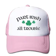 TSDFCPart ирландский All Trouble сетчатая Бейсболка унисекс регулируемая бейсболка стиль шляпы розовый