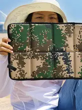  Portable Folding Camping Mat Foam Sitting Pad Waterproof Oxford Cloth Beach Mat Prevent Dirty Hiking Small Picnic Seat Outdoor 