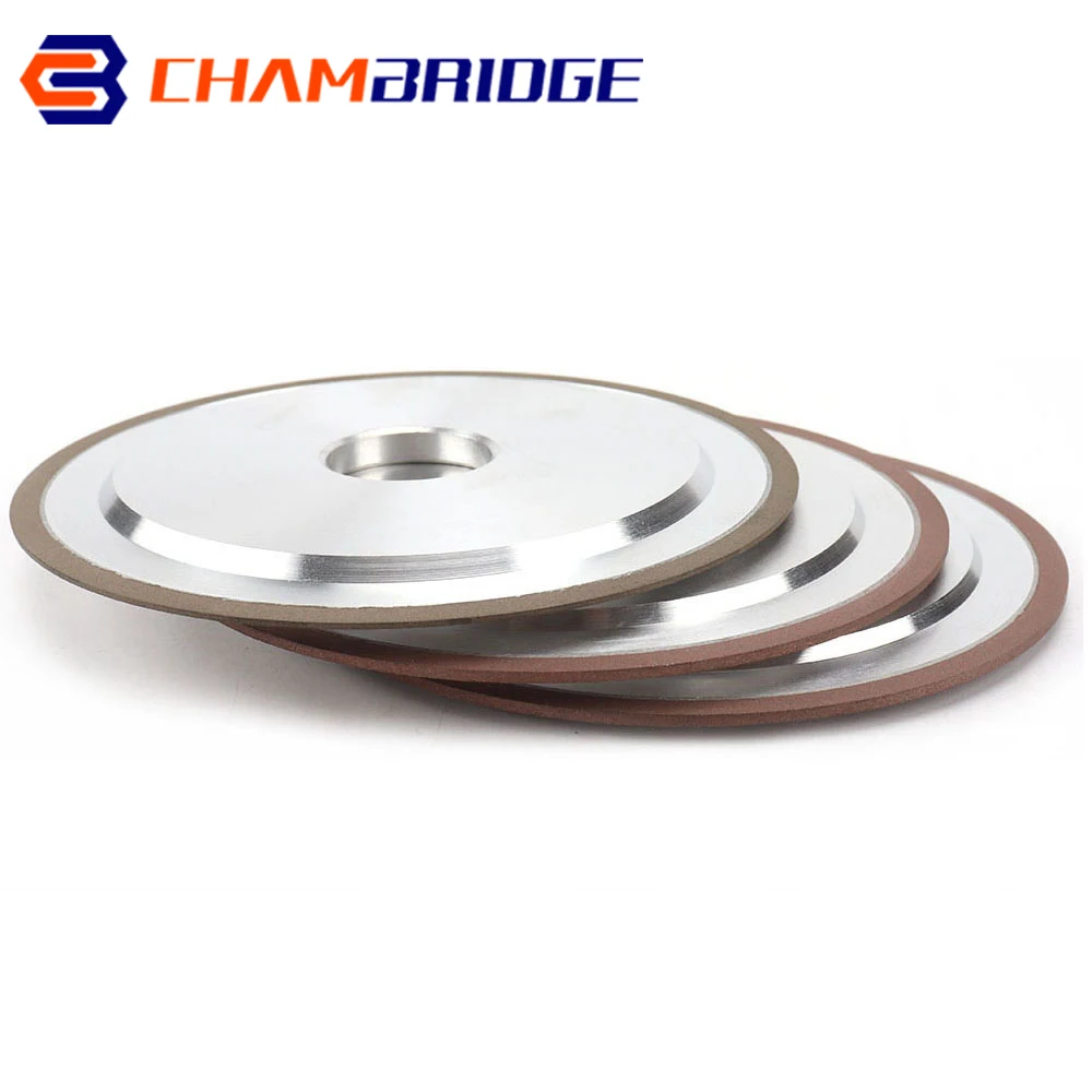 100/125/150/200mm Diamond Grinding Wheel Enhanced Resin Bond Grinder for Tungsten Steel Milling Cutter Sharpener Tool Grit 150#