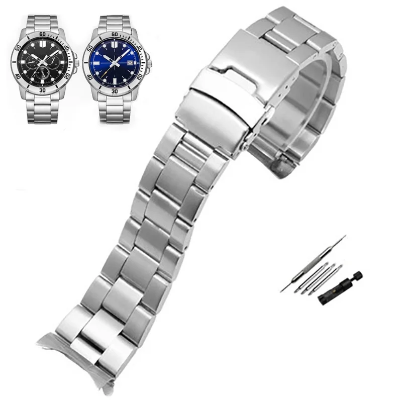 åbenbaring Ti Ærlig Replacement Watchband For Casio Mdv106-1a Mdv-107 Mtp-vd01 Mdv-106 D Bracelet  22mm Men's Strap Stainless Steel Metal Wristband - Watchbands - AliExpress