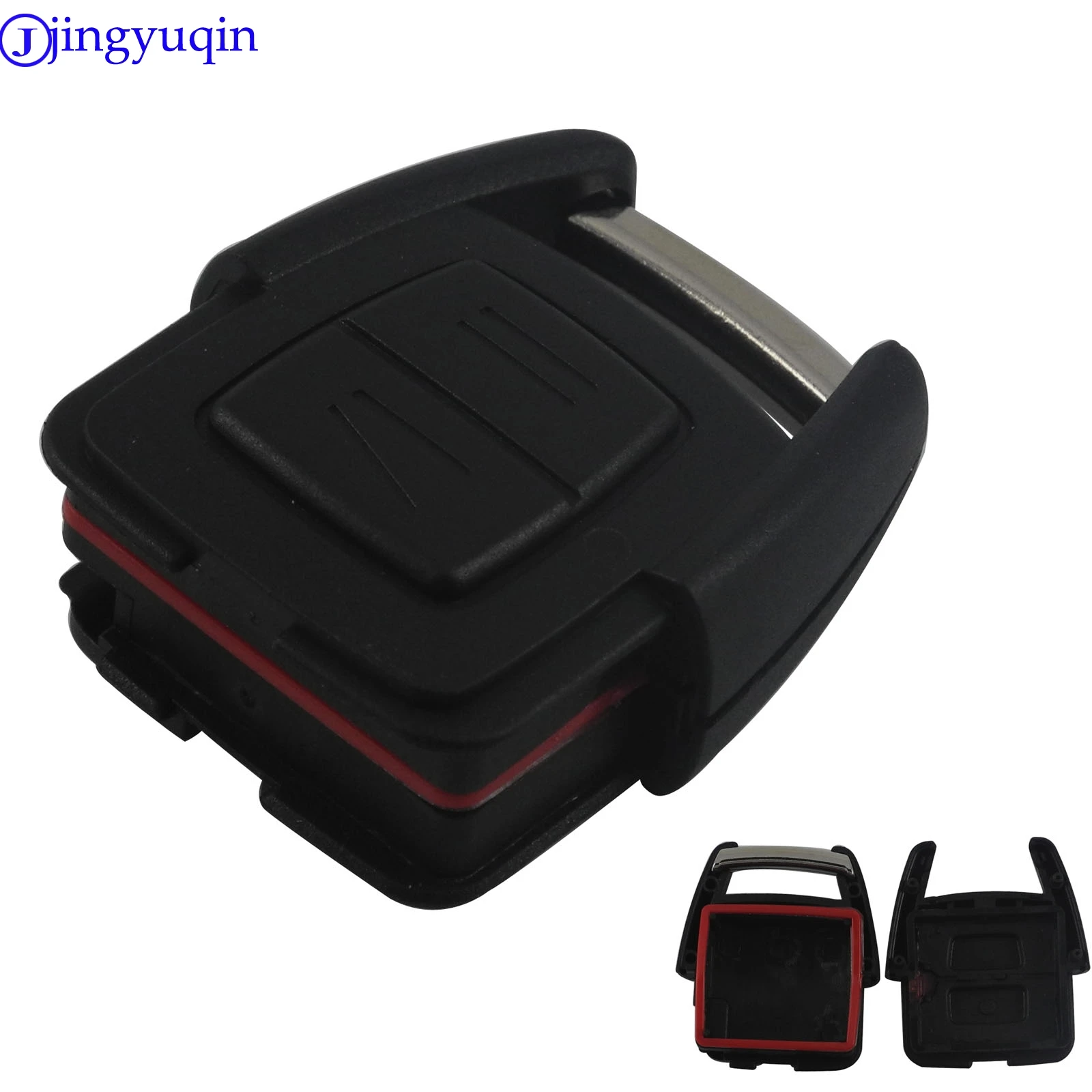 

jingyuqin 10X High Quality 2 Buttons Remote Case Shell Car Key For OPEL Zafira Vectra C Black Replacement Shell Without Blade