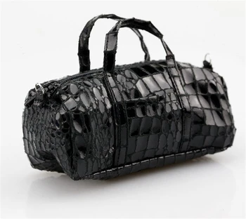 

1/6 Scale Crocodile Patent Leather Bright Surface Sports Big Backpack Shoulder Bag Handbag for 12" Action Figure Doll Toys