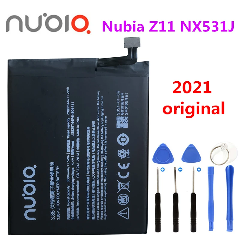 Nubia Оригинальный Новый 3000mAh Li3829T44P6h806435 для ZTE Z11 NX531J / M2 Play NX907J Lite Youth Edition аккумулятор