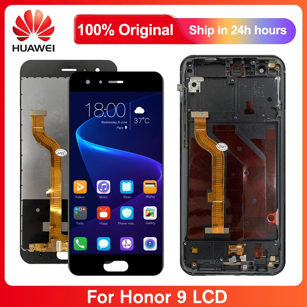 Оригинальный экран 5 15 дюйма для Huawei Honor 9 ЖК-дисплей сенсорный в сборе Premium STF-L09 AL10