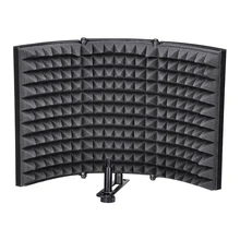 Microphone Isolation Shield, Studio Mic Sound Absorbing Foam Reflector For Any Condenser Microphone Recording Equipment Studio, цена Microphone Isolation Shield, Studio Mic Sound Absorbing Foam Reflector For Any Condenser Microphone Recording Equipment Studio, цены онлайн