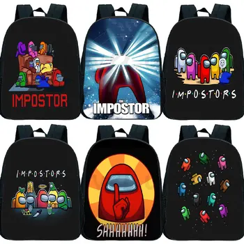 

Game Among Us Kindergarten Backpack Boys Girls Cartoon School Bag Kids Preschool Bookbag Children Anime Rucksack Knapsack 12inch