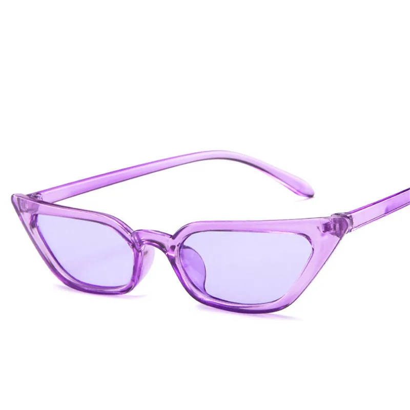 RBROVO, уличные Beat Cateye, солнцезащитные очки для женщин, роскошные солнцезащитные очки, небольшая оправа, классические ретро очки, UV400 - Lenses Color: Purple