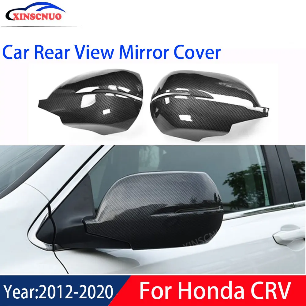 

XINSCNUO 1 Pair Car Rear View Mirror Cover For Honda CRV CR-V 2012-2018 2019 2020 Mirror Covers Caps Replacement