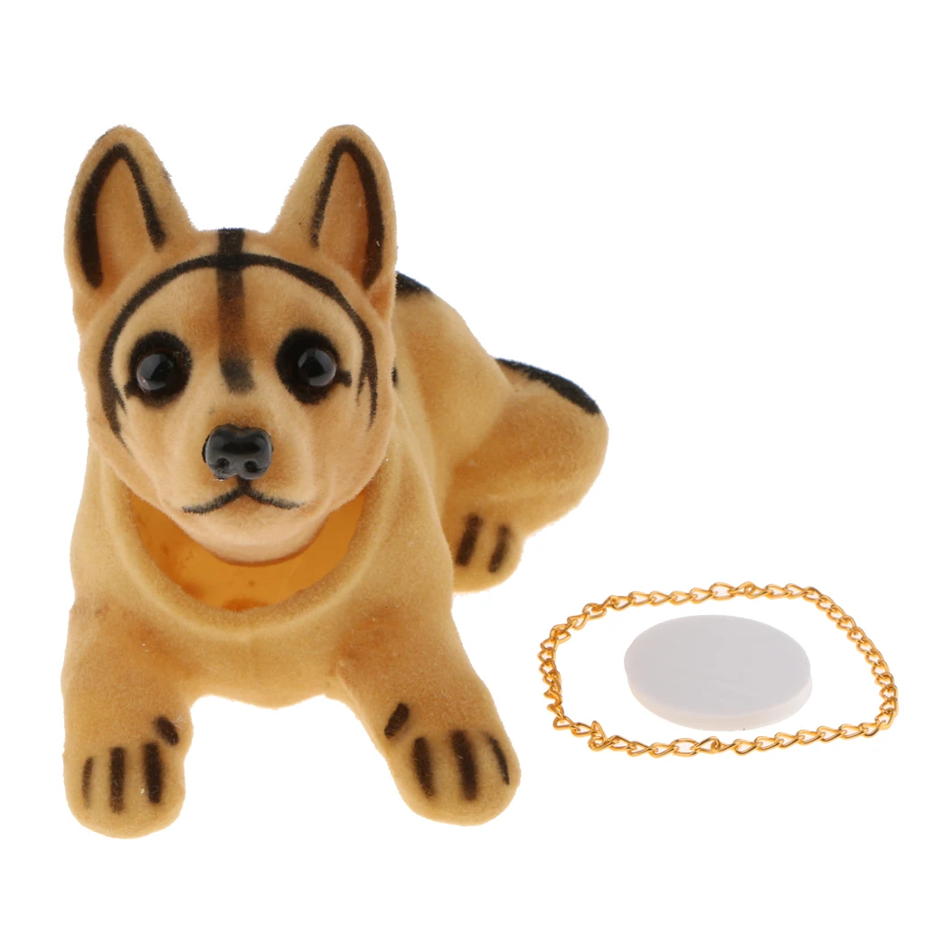 

Shaking Head Lucky Dog Bobbing Heads Car Dash Puppy for Car Vehicle Decoration - Shepherd Dog