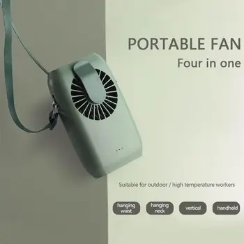 

Hanging Waist Fan USB Charging Hanging Neck Mini Fan Handheld Multi-Function Portable Desktop Small Fans
