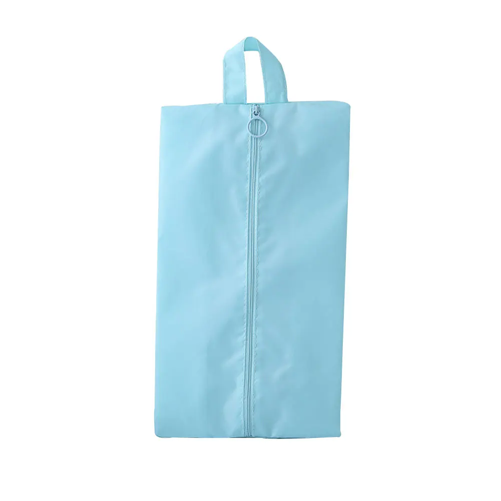 Новая водонепроницаемая сумка на молнии для хранения обуви, сумка-Органайзер, переносная сумка для путешествий, белья - Цвет: sky blue